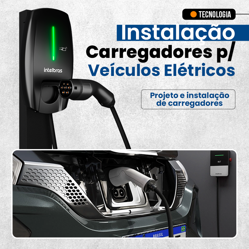 Instalação de Carregadores para Veículos Elétricos na Informática S.A